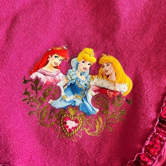 Disney Princess Pink Toddler 3T Sweatshirt Shawl with Hood - Picture 2 of 6